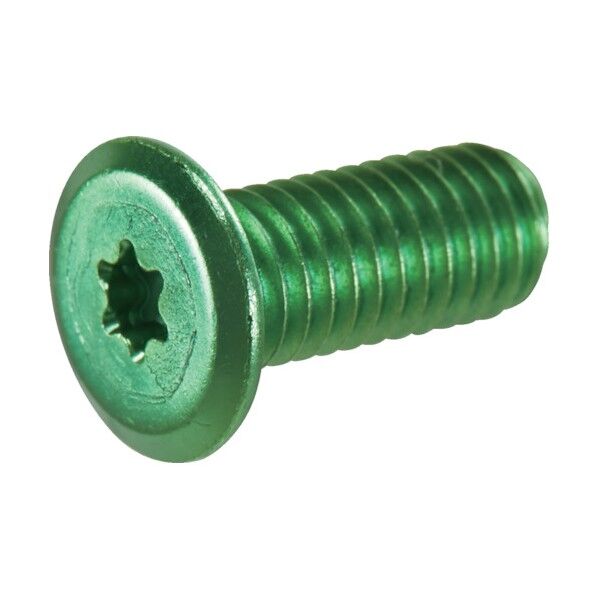 ヘックスローブ超極低頭ねじ アルミ アルマイト緑 M4×12 B192-0412 4本