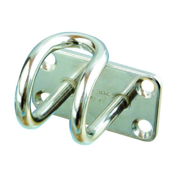 ステンレス ワイヤープレートフック 54mm×30mm B-2087 1個