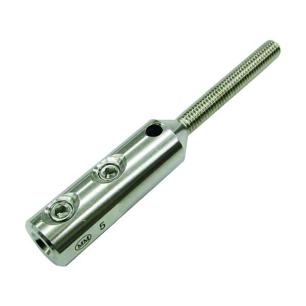 ステンレス ネジ止めターミナルボルト 適合ワイヤー径6mm 左ネジ B-2865 1個