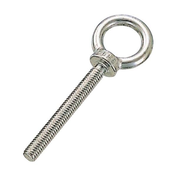 ステンレス つば付ロングアイボルト(鋳造製)(ミリネジ) 捻長20mm B-3004 1点