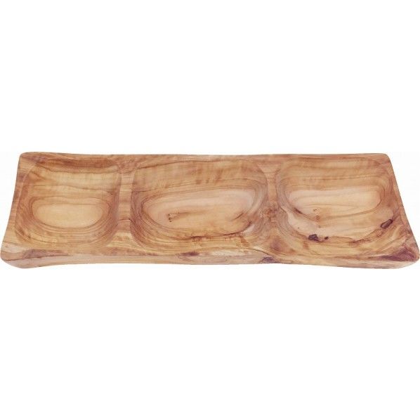 オリーブレクタングルトレイ仕切り付 ナチュラル #REF! 67534  PD65 1個