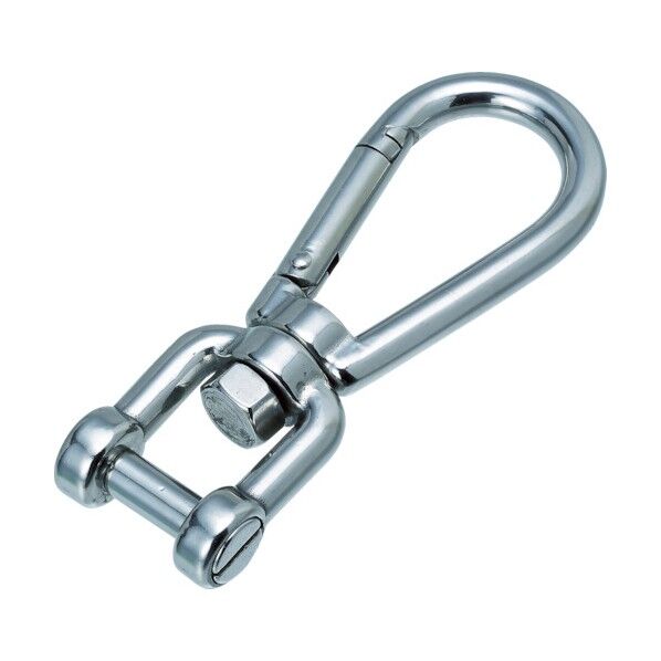 水本 ステンレス スナップフックシャックル 線径6mm長さ84mm (1個入) B-2441 1点