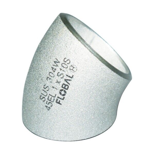 突合せ溶接継手 45゜エルボロング