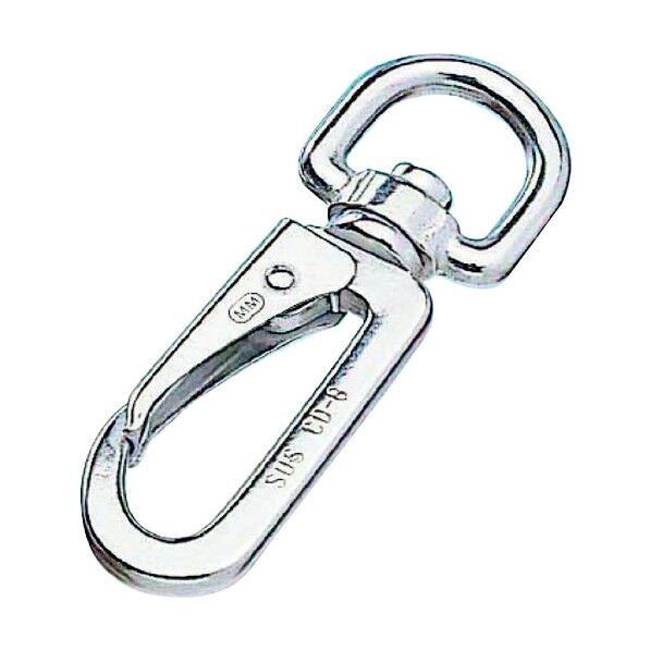 水本機械 ステンレス ナスカンスナップCD型 線径7mm 長さ96mm B-659 1点...