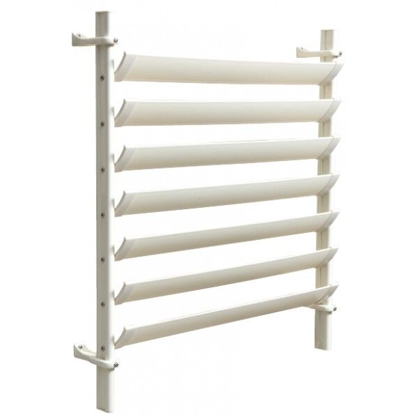 室外機ルーバー ホワイト 幅550mm×奥行92~102mm×高さ574mm SL5057 1本.