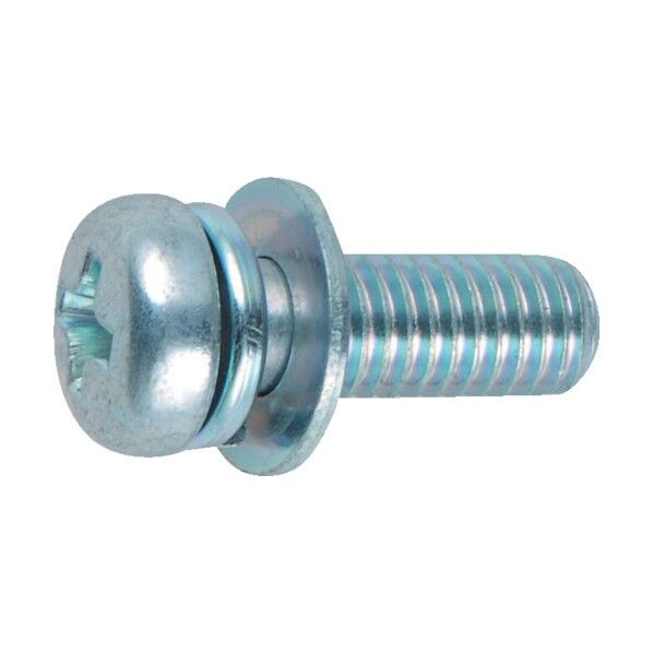 ナベ頭組込ねじ(スチール・小形丸ワッシャー付)