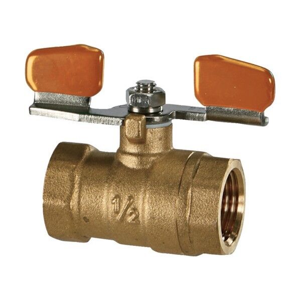 ボールバルブ 黄銅 600型フルボアタイプ蝶ハンドル1 BAV-BFBH25A 1点