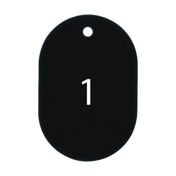 OP 番号札 大 番号入り1～25 黒 (25枚入) 黒 BF-50-BK 25枚