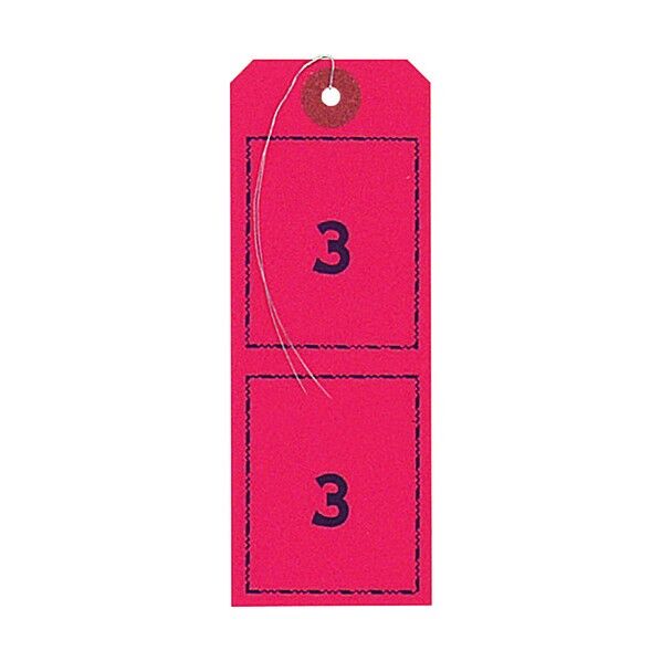 連番荷札 赤 1~100 BF-106-RD 100枚