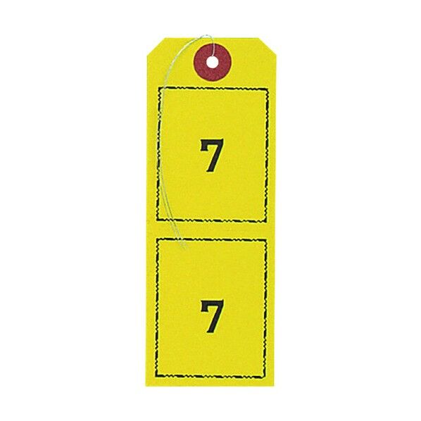 連番荷札 黄 1~100 BF-106-YE 100枚