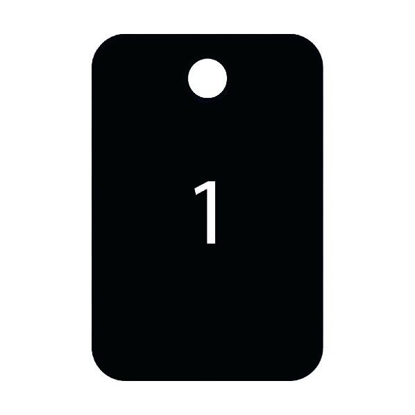 OP 番号札 四角 大 番号入り1~25 黒 (25枚入) 黒 BF-54-BK 25枚