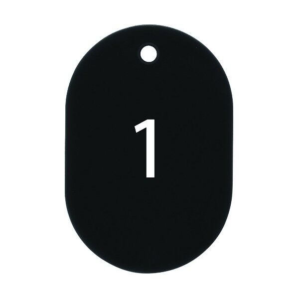 OP 番号札 小 番号入り1~25 黒 (25枚入) BF-70-BK 25枚