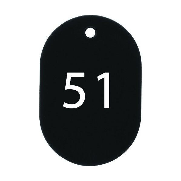 OP 番号札 小 番号入り51~75 黒 (25枚入) BF-72-BK 25枚