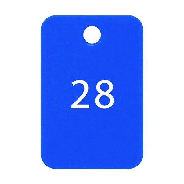 番号札 四角 大 番号入り26~50 青 青 BF-55-BU 25枚