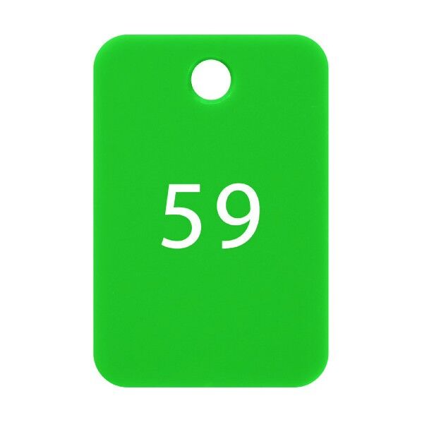 番号札 四角 大 番号入り51~75 緑 緑 BF-56-GN 25枚