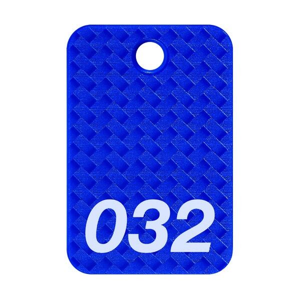 番号札 四角 大 番号入り26~50 青 青 BF-81-BU 25枚