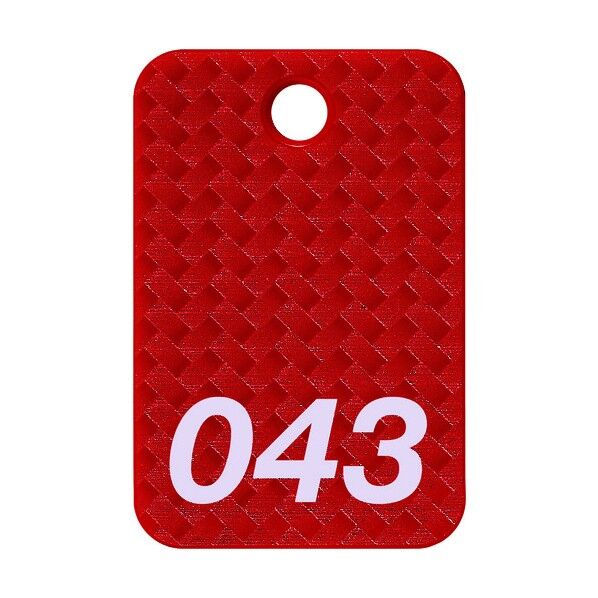 番号札 四角 大 番号入り26~50 赤 赤 BF-81-RD 25枚