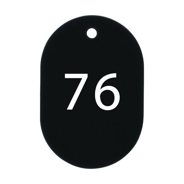 番号札 小 番号入76~100 黒 BF-73-BK 25枚