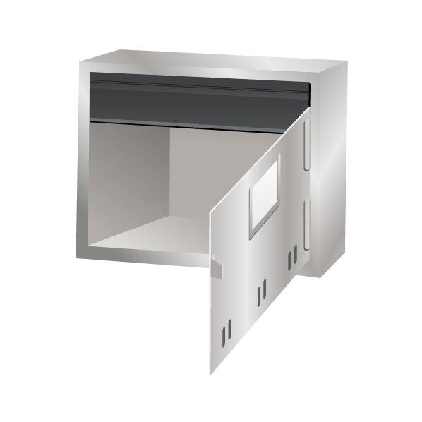 ポスト目隠し ブラック 縦70mm×横350mm×奥行き12mm PST35 1台