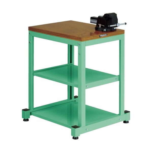 BN型小型作業台 バイス付 450X600XH740 YG色 BN4560AV8NYG