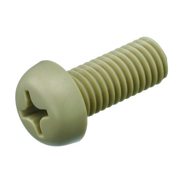 十字穴付ナベ小ネジ (ポリエーテルエーテルケトン PEEK・全ねじ)