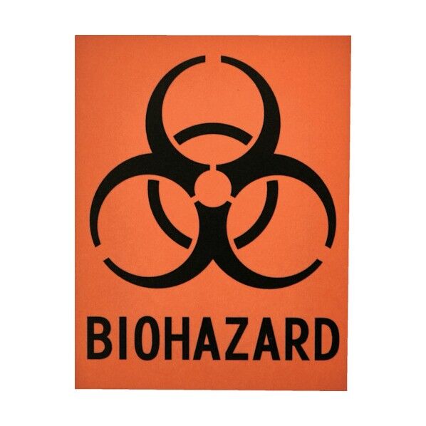 トラスコ(TRUSCO) バイオハザードステッカー 110x85mm BS11085-OR 12枚...