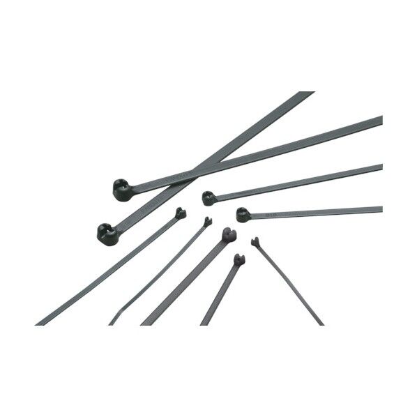 ステンレス爪ロック式ナイロン結束バンド耐候性黒 BT450B 50本