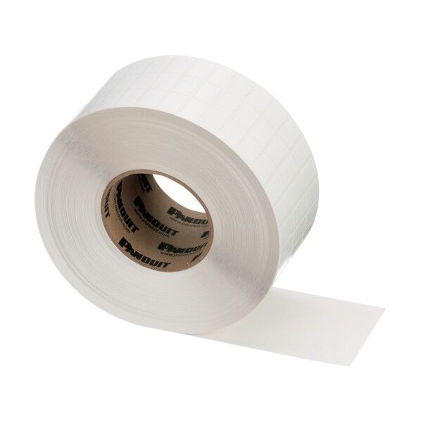 熱転写プリンタ用コンポーネントラベル ビニルクロス 白 サイズ12.7mmx11.1mm 10000枚入 C050X044CBT 1点