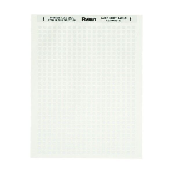 パンドウイット レーザープリンター用ラベル コンポーネントラベル 幅 25.4mm x 高さ9.7mm ポリエステル 5000 C100X038YJJ 5000枚...