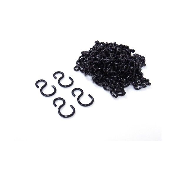 鉄カラーカットチェイン 黒 C-104 1点