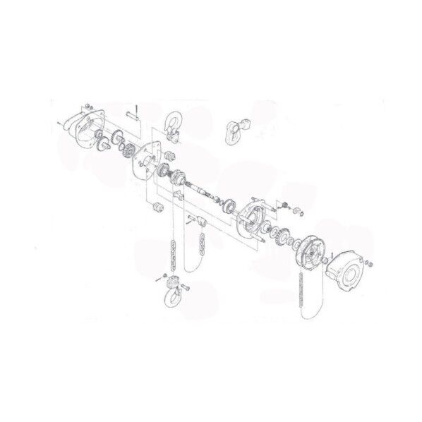 CB025・CB030用部品フックラッチ組 C1FA020-10712 1