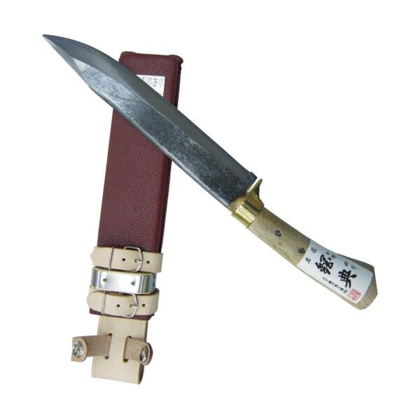 鋼典 安来鋼付 山鉈 片刃ツバ付 完全包装 240mm C-30 1丁