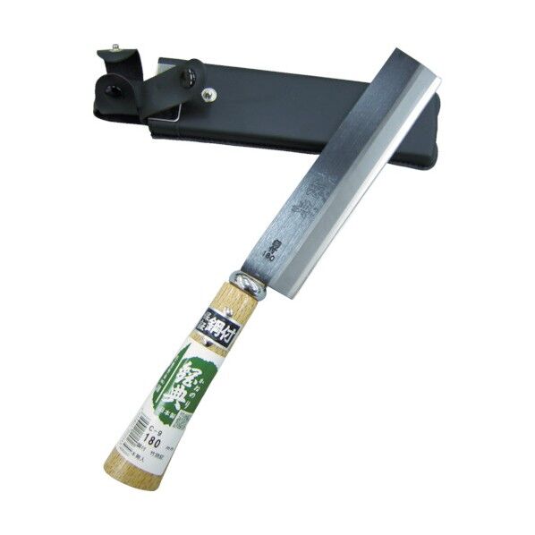 五十嵐刃物工業 鋼典 両刃竹割ナタ鋼付木鞘完全包装 180mm C-9 1点...