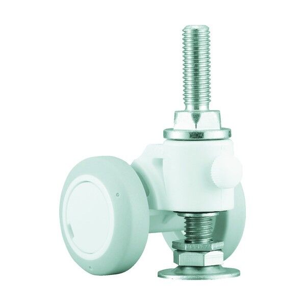 ねじ込み式双輪キャスター キャスパッド (エラストマー車) アジャスター付