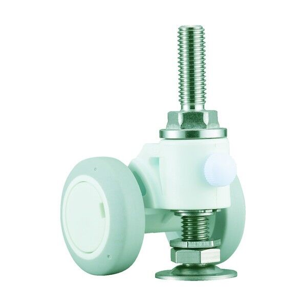 ねじ込み式双輪キャスター キャスパッド (エラストマー車) アジャスター付