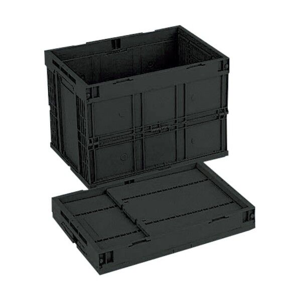 導電性折りたたみコンテナーCB-M60W CBE-M60W-BK 1点