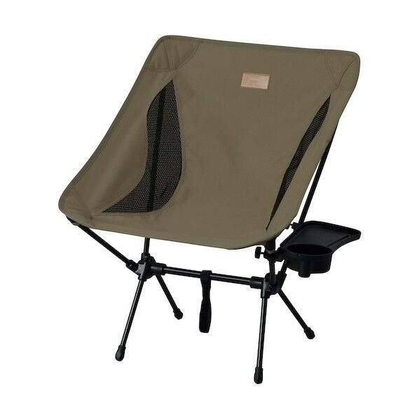 518875 キャンプチェア ロータイプ カーキ CC-LOW-KH 1点