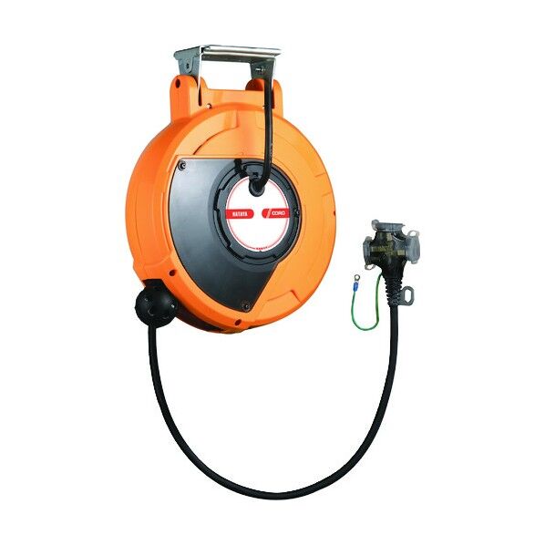 ハタヤコードマック2単相100V10m接地付三ツ口コンセント