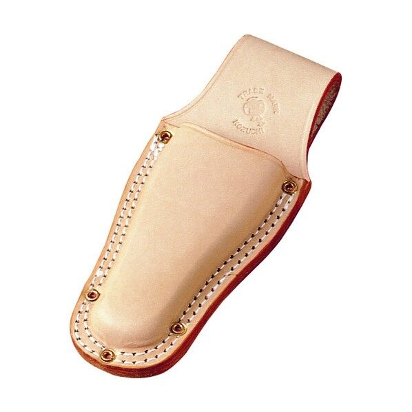 ヌメ皮ミゼットカッター差し 二重縫・銅リベット・型押