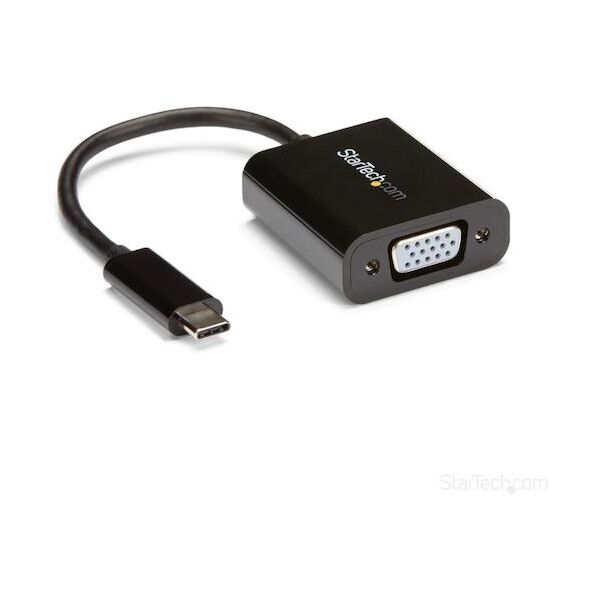 ディスプレイアダプター/USB-C - VGA/1920x1200/14cmケーブル/ブラック/ビデオ 変換コンバーター CDP2VGA   1個