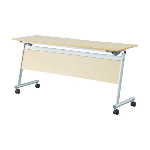 フライングテーブル天板跳上 下棚・幕付1500×450ナチュラル CFTR-S1545M-NA 1