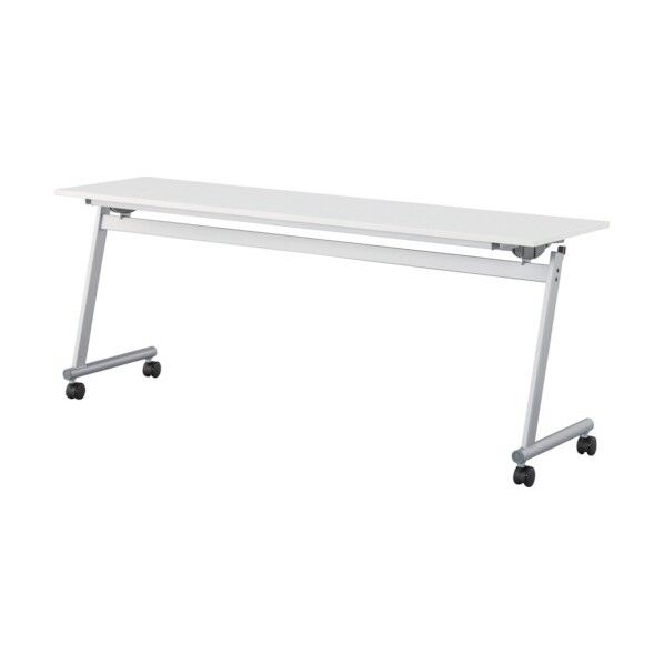 フライングテーブル天板跳上 下棚付1800×450ホワイト CFTR-S1845-W 1