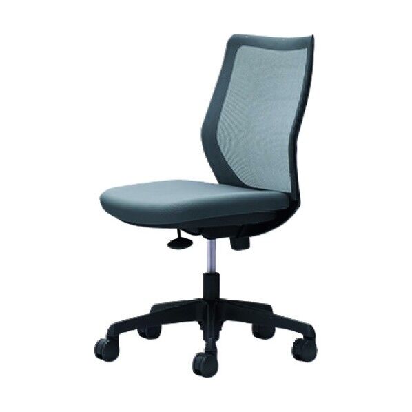 CG-M 肘無 背メッシュ ハンガー無 ブラックボディ ナイロンキャスター グレー CG11ZR FZK2 1点