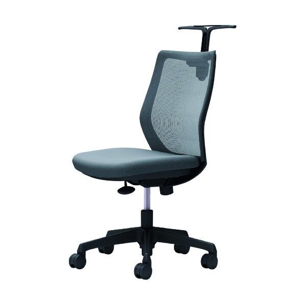 CG-M 肘無 背メッシュ ハンガー有 ブラックボディ ナイロンキャスター グレー CG12ZR FZK2 1点