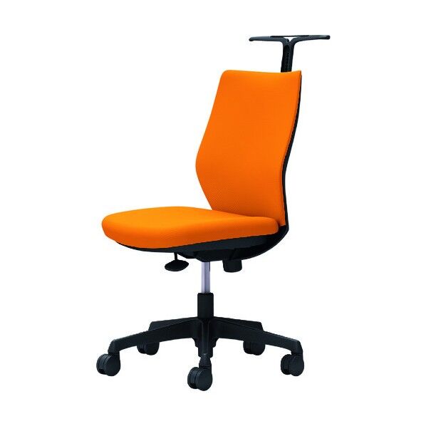 CG-M 肘無 背パッド ハンガー有 ブラックボディ ナイロンキャスター オレンジ CG18ZR FZH8 1点