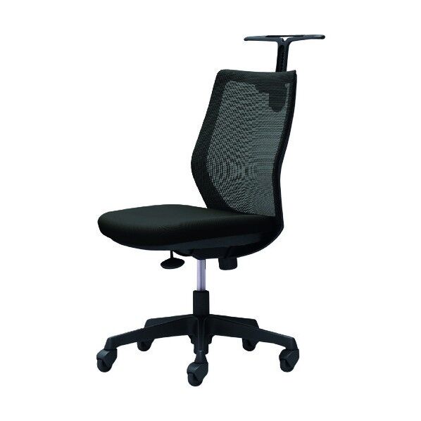 CG-M 肘無 背メッシュ ハンガー有 ブラックボディ ゴムキャスター ブラック CG12JR FZK1 1点