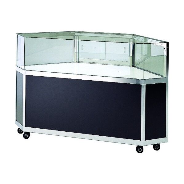 エクシード コーナー平ケースCK2 シルバー プッシュ錠付 CK2-45-S-P 1台