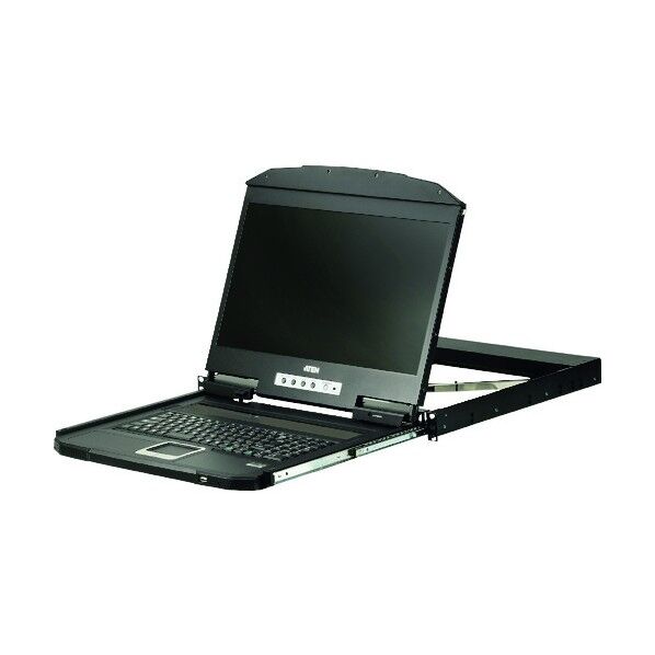 コンソールドロワー/VGA/18.5LCD/1366x768/ショートラック対応/ショートレール同梱