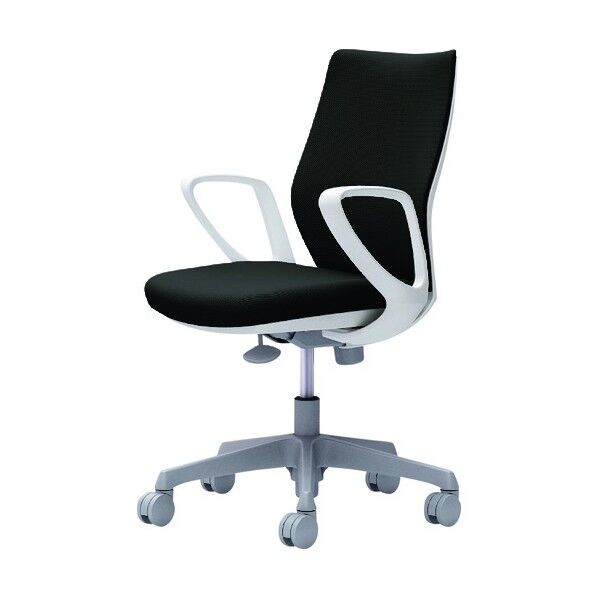 CG-M 固定肘 背パッド ハンガー無 ホワイトボディ ナイロンキャスター ブラック CG27WR FM31 1点