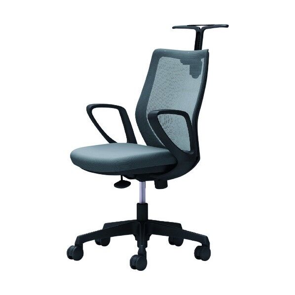 CG-M 固定肘 背メッシュ ハンガー有 ブラックボディ ナイロンキャスター グレー CG22ZR FZK2 1点